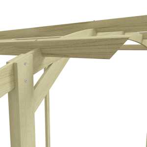 Zahradní pergola impregnovaná borovice 180 x 197 x 210 cm - obrázek 4