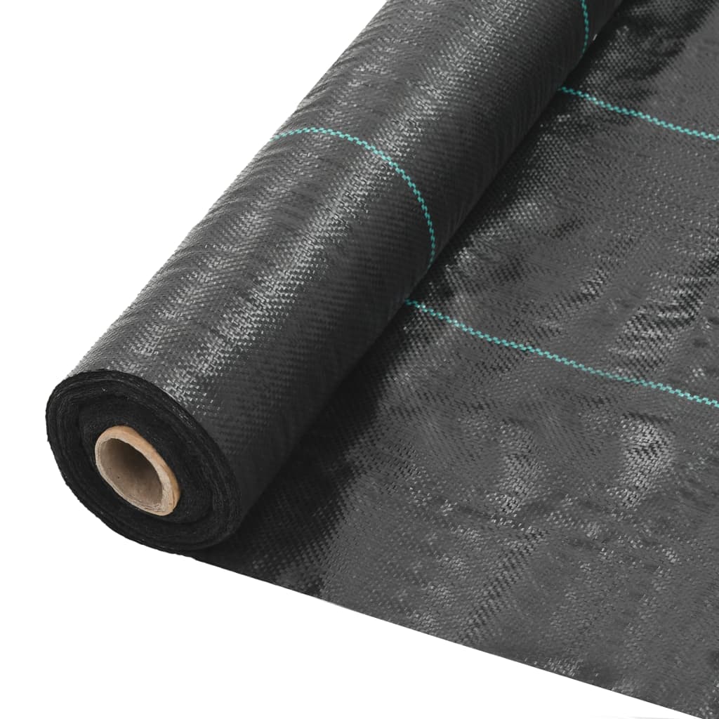 

vidaXL Weed & Root Control Mat PP 3.3'x656.2' Black