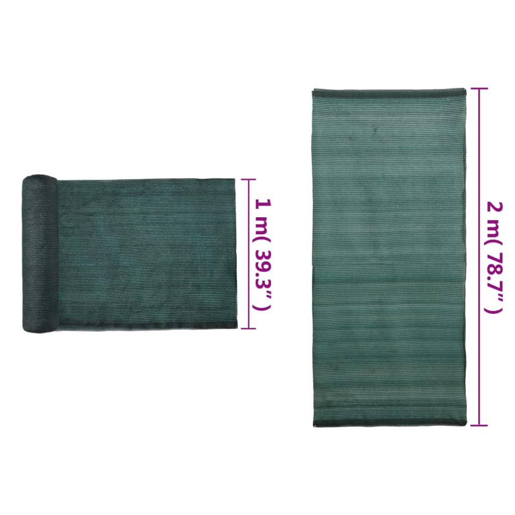 Belátásgátló háló, HDPE, 2 x 25 m, zöld 