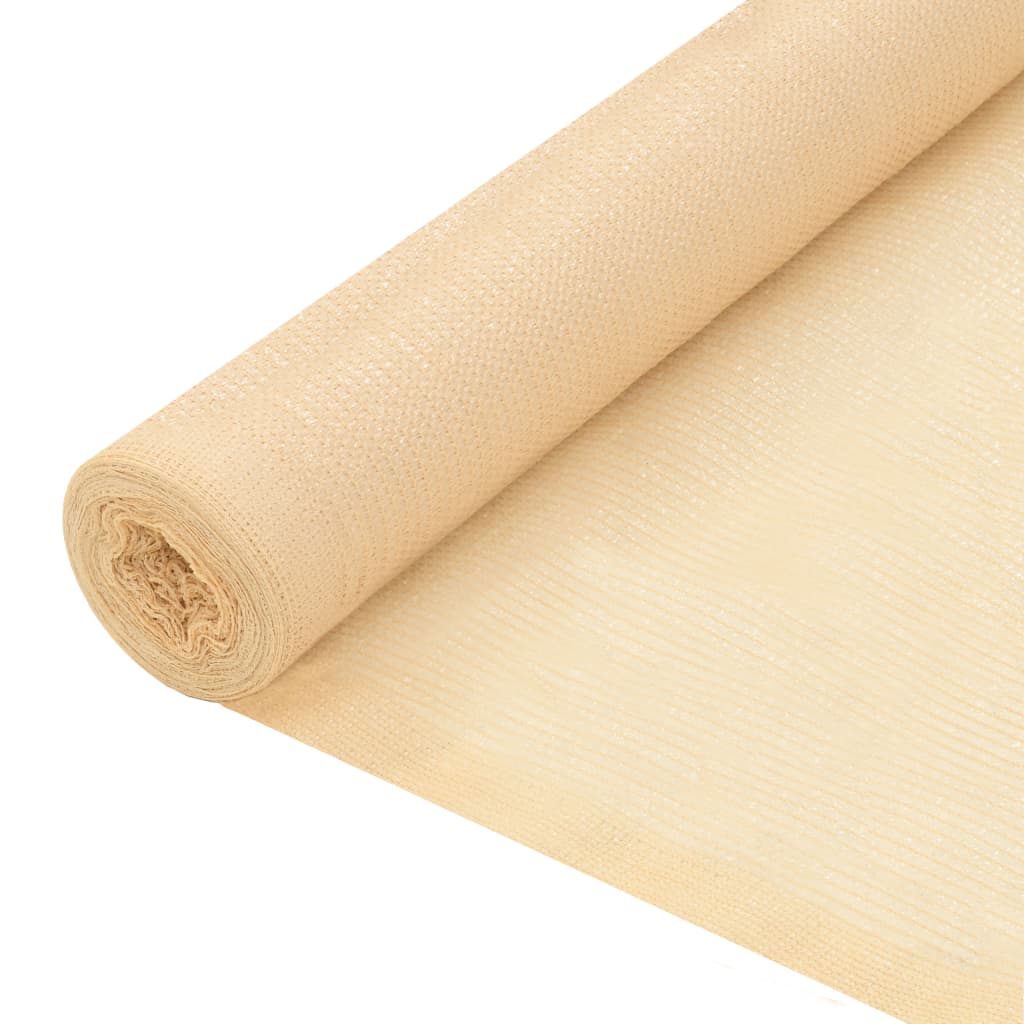 vidaXL Näkösuoja HDPE 1×10 m beige