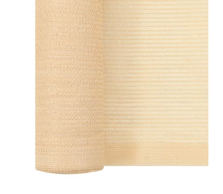 vidaXL Insynsskyddsnät HDPE beige 2x50 m