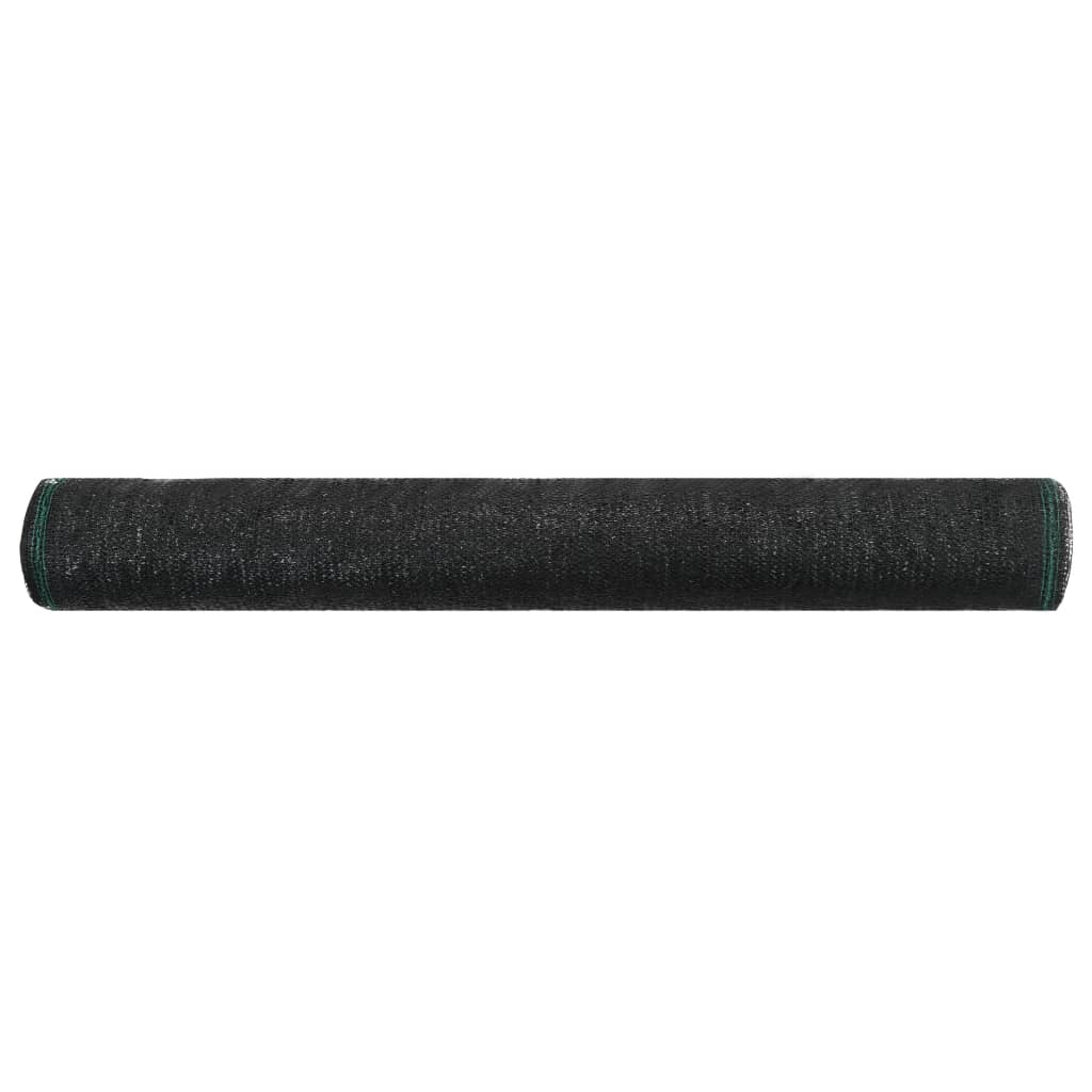 vidaXL Plasă teren de tenis, negru, 1x50 m, HDPE