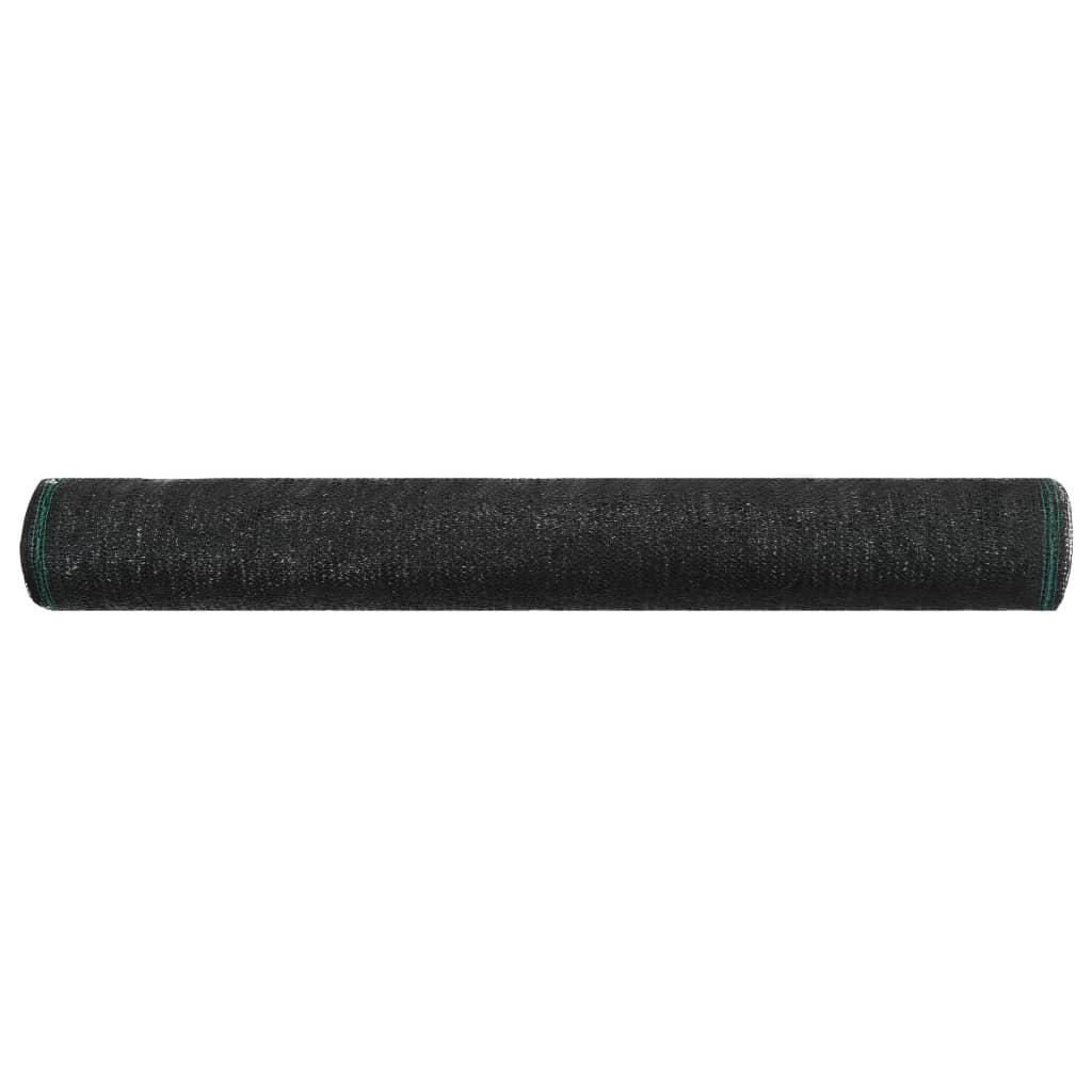 Tennisblende HDPE 1,6x25 m Schwarz