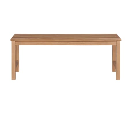 vidaXL Sodo suoliukas, 120 cm, tikmedžio medienos masyvas