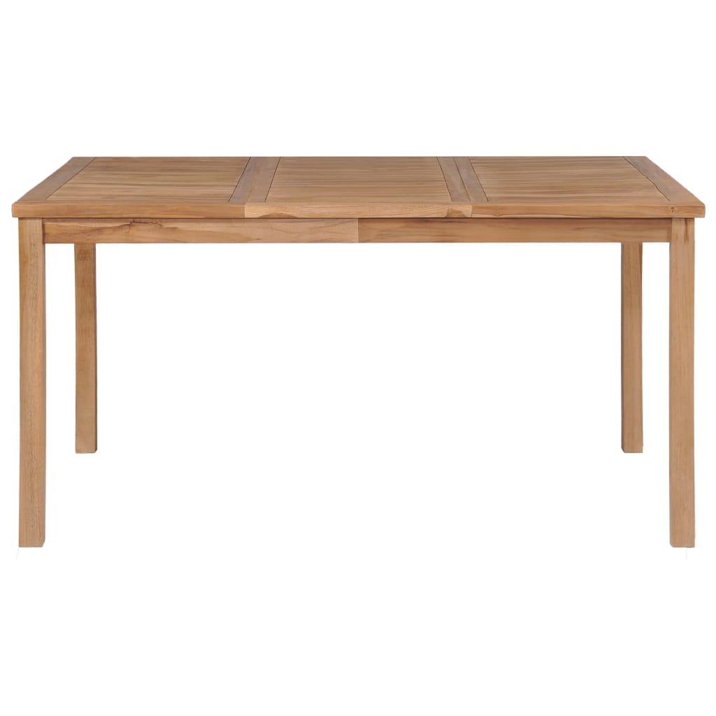 

vidaXL Tuintafel 150x90x77 cm massief teakhout