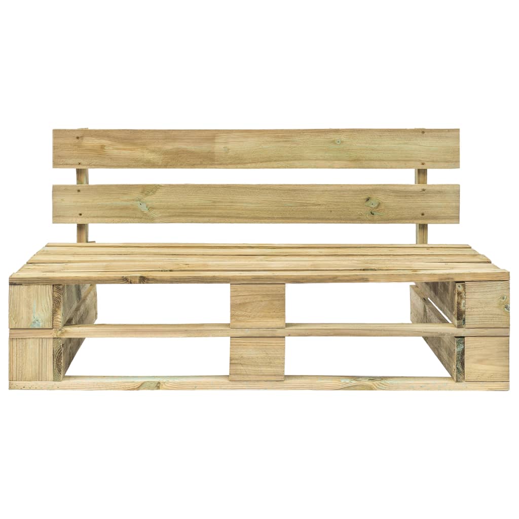 vidaXL Banc palette de jardin bois