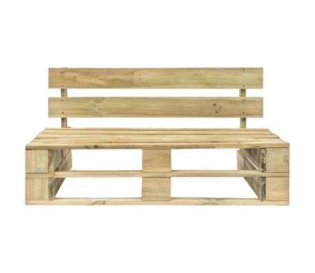 vidaXL Outdoor-Bank Paletten Holz