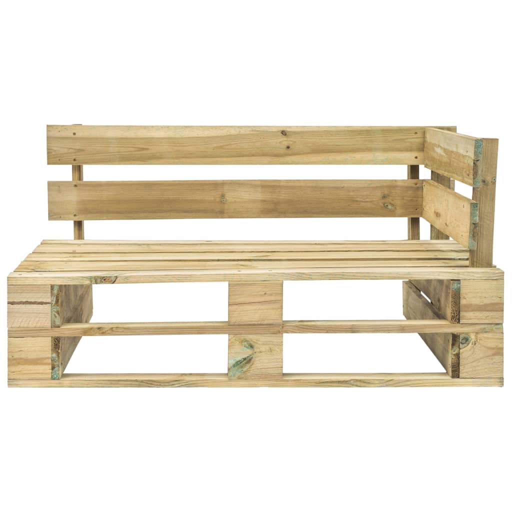 

vidaXL Tuinhoekbank pallet hout