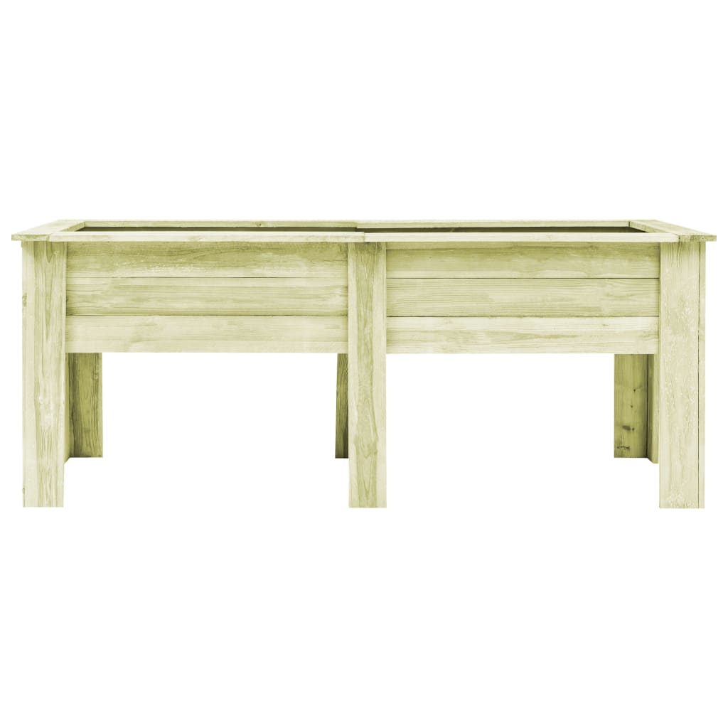 vidaXL Lit surélevé de jardin et pieds 200x80x80 cm Bois scié imprégné