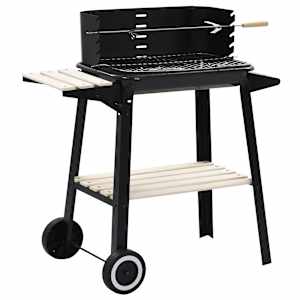 vidaXL s&ouml;egrill alus ratastega