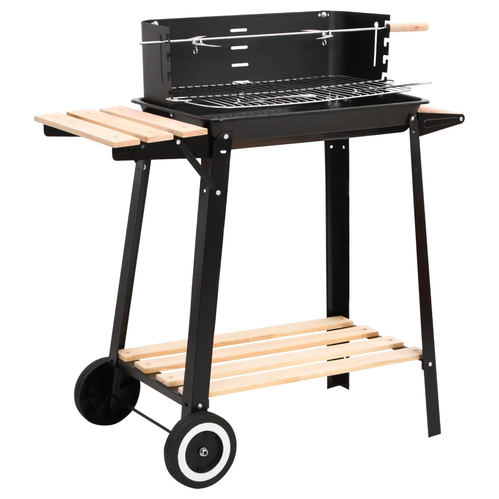 Houtskoolbarbecue staand met wieltjes - Afbeelding 3