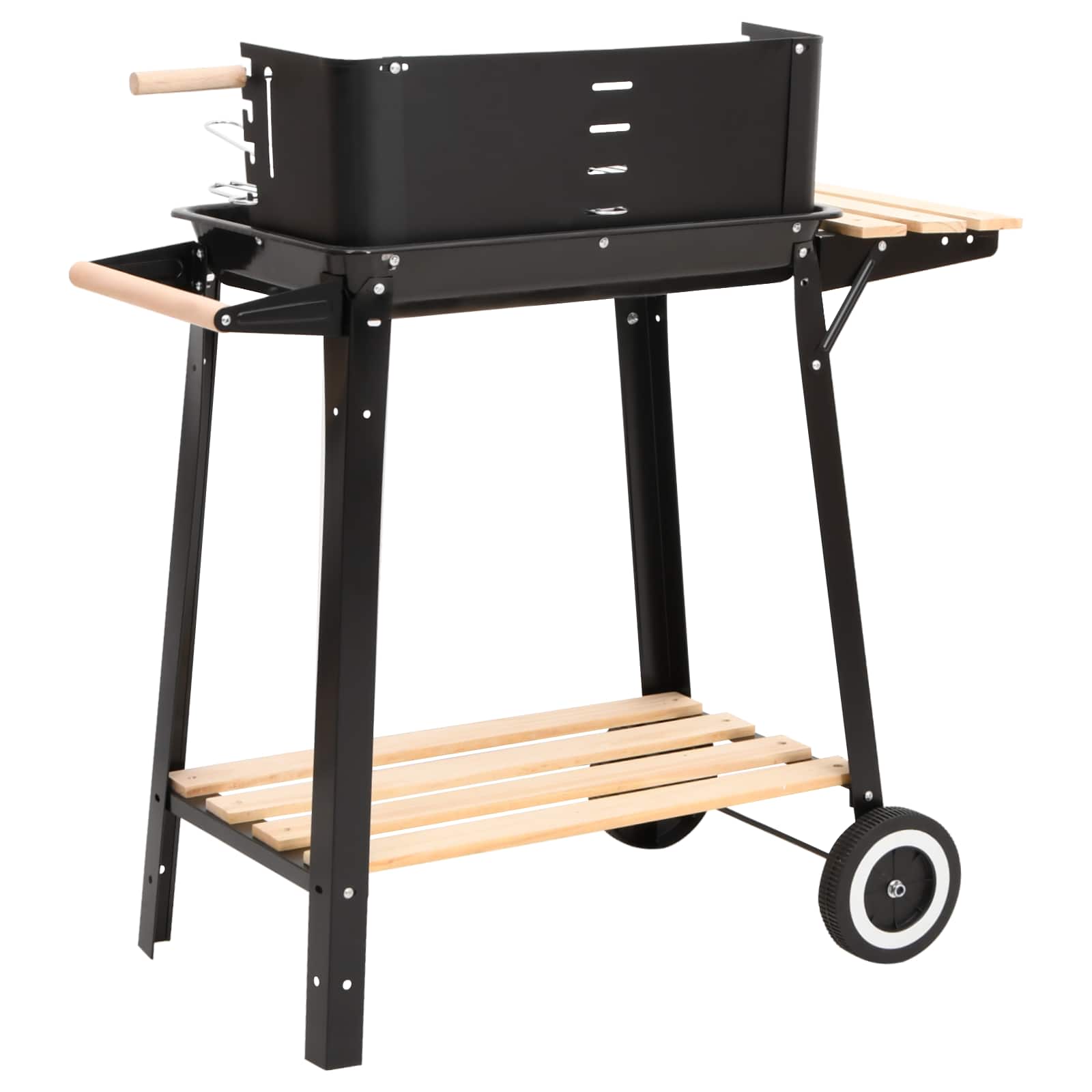 Houtskoolbarbecue staand met wieltjes - Afbeelding 8