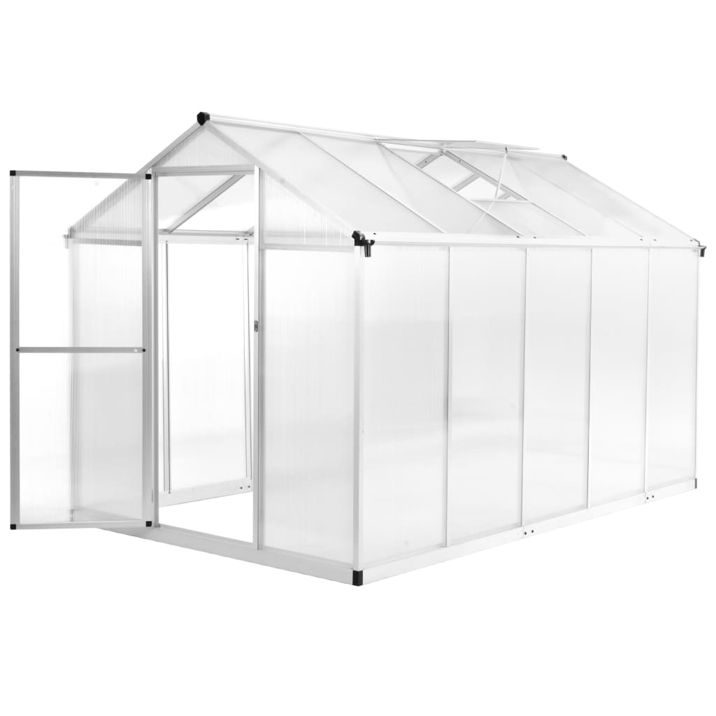 vidaXL drivhus 302x190x195 cm 11,19 m³ aluminium