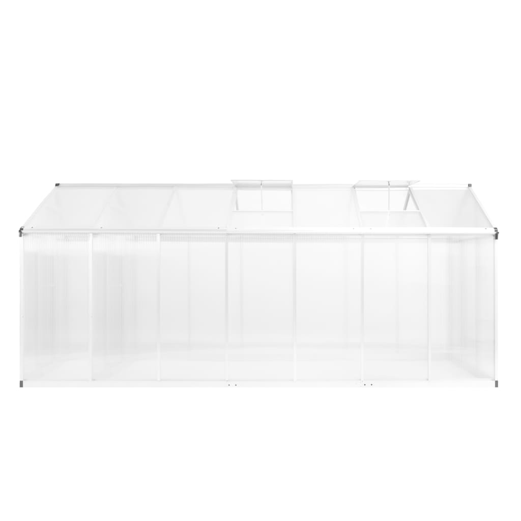Thumbnail - vidaXL Gewächshaus Aluminium 421x190x195 cm 15,6 m³