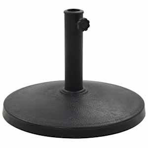 vidaXL p&auml;evavarju alus, pol&uuml;vaik, 10 kg, &uuml;mmargune, must