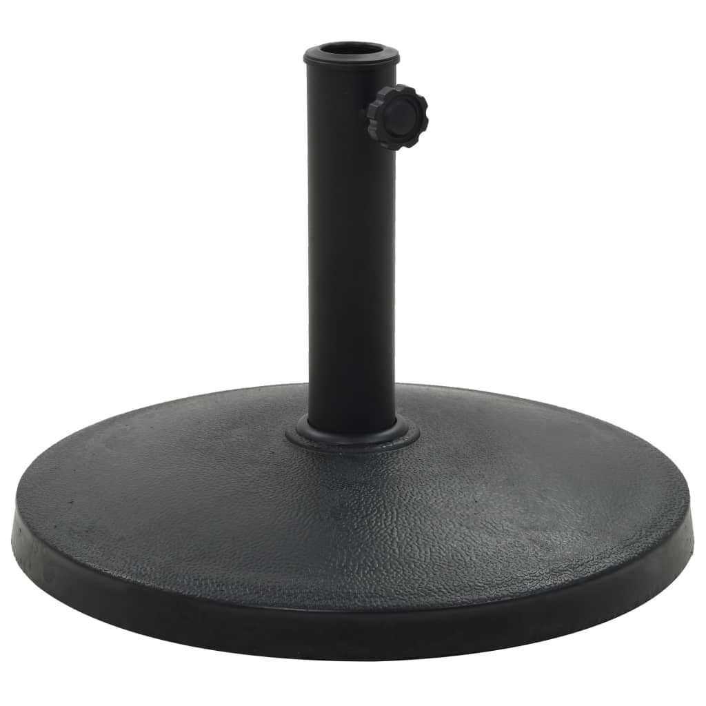 vidaXL Suport umbrelă de soare rotund, negru, 10 kg, polirășină vidaXL