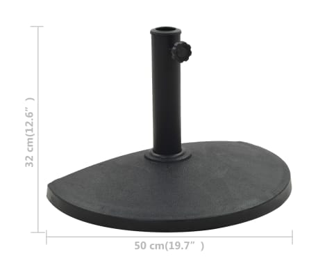half parasol base