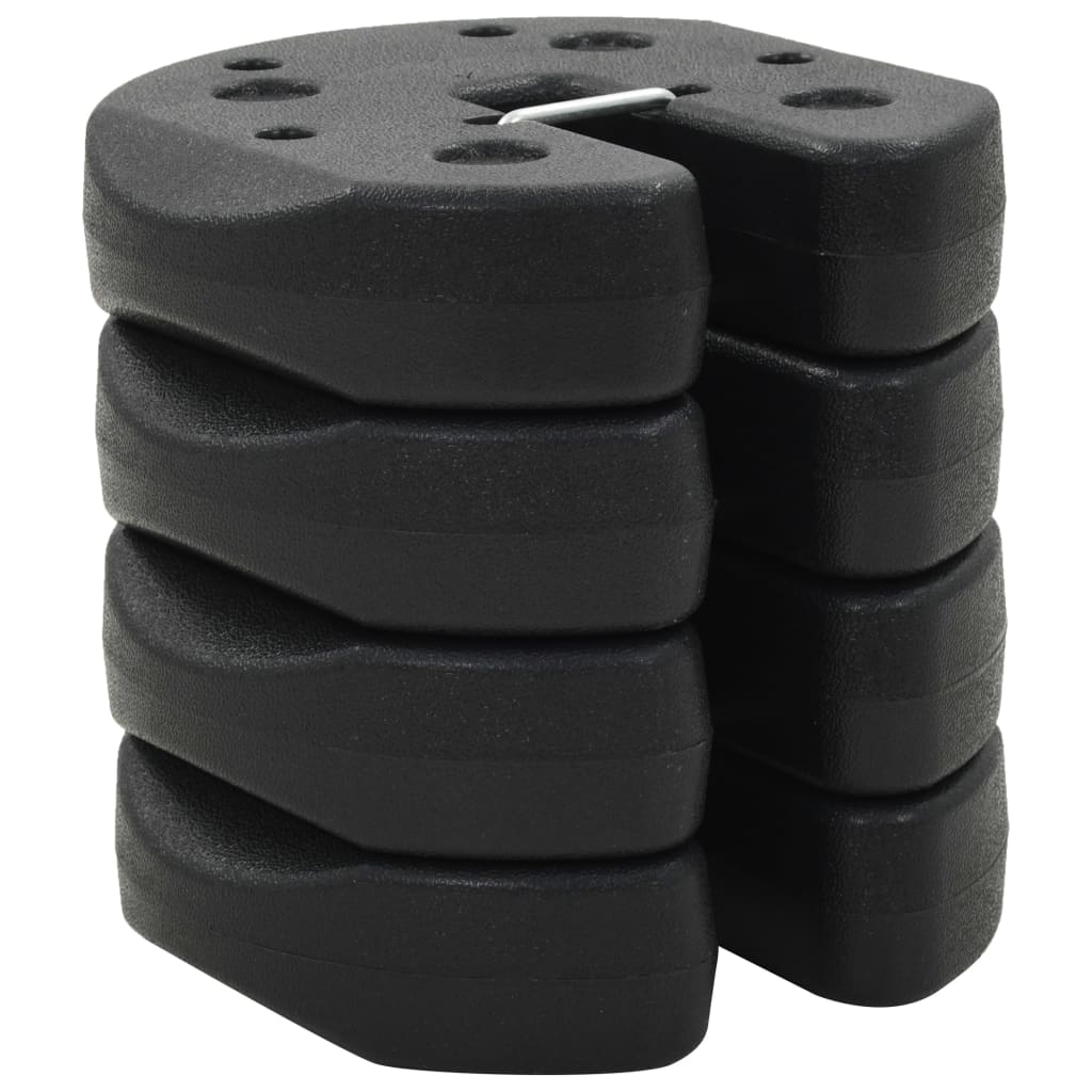 vidaXL Paviljoengewichten 4 st 220×30 mm beton zwart