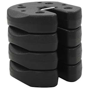 Závaží pro party stan 4 ks černá 220 x 50 mm betonová - obrázek 2