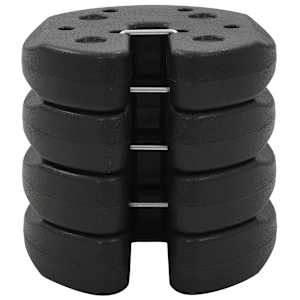 Závaží pro party stan 4 ks černá 220 x 50 mm betonová - obrázek 3