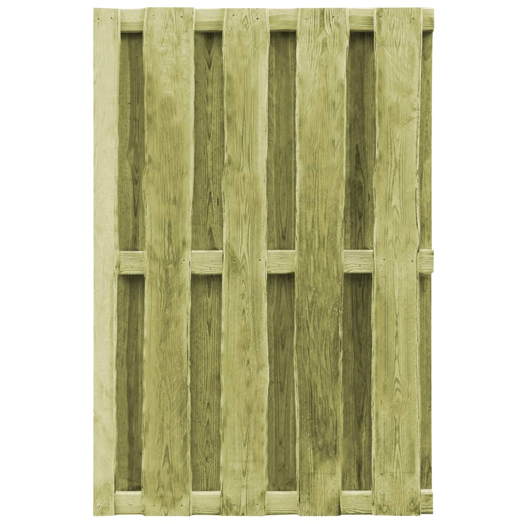 vidaXL Puerta de valla madera de pino impregnada verde 100x150 cm