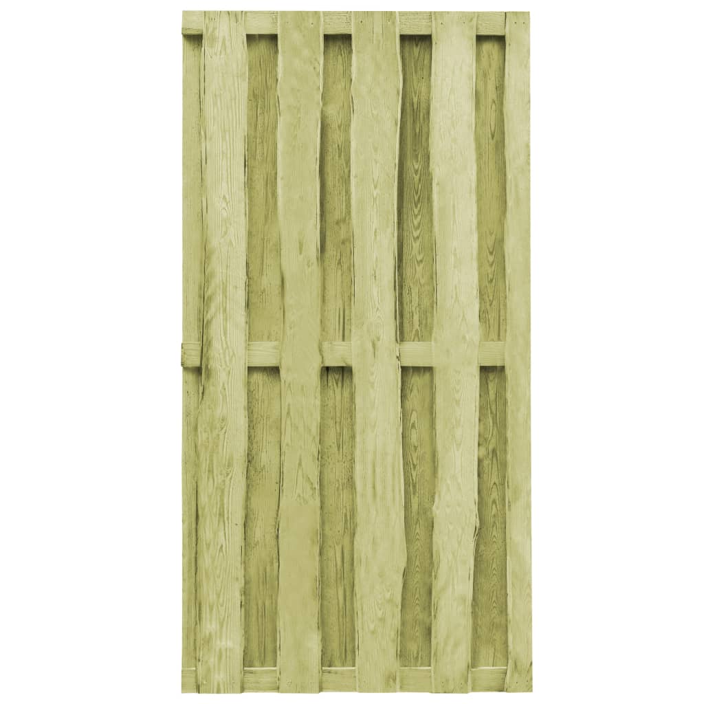 vidaXL Puerta de jardín madera de pino impregnada 100x197 cm verde