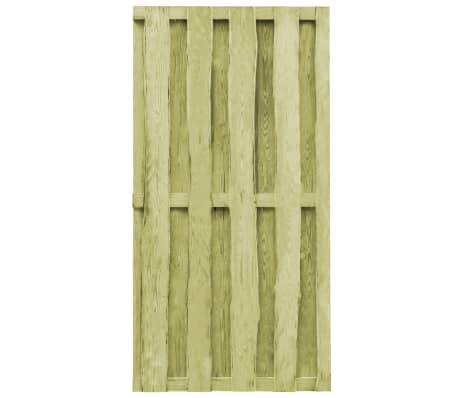 vidaXL Puerta de jardín madera de pino impregnada 100x197 cm verde