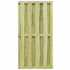 vidaXL Puerta de jard&iacute;n madera de pino impregnada 100x197 cm verde