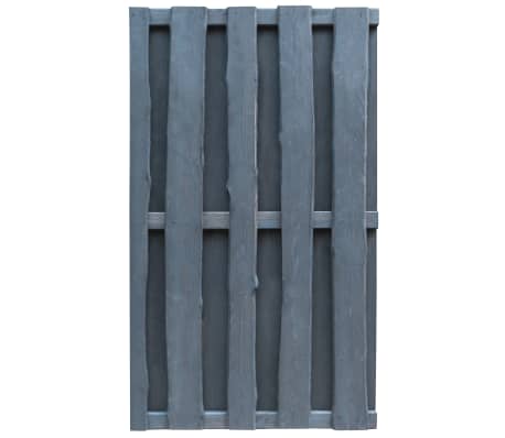 vidaXL Sodo vartai, pilki, 100x170cm, impregnuota pušies mediena
