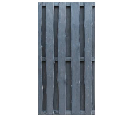 vidaXL Sodo vartai, pilki, 100x197cm, impregnuota pušies mediena