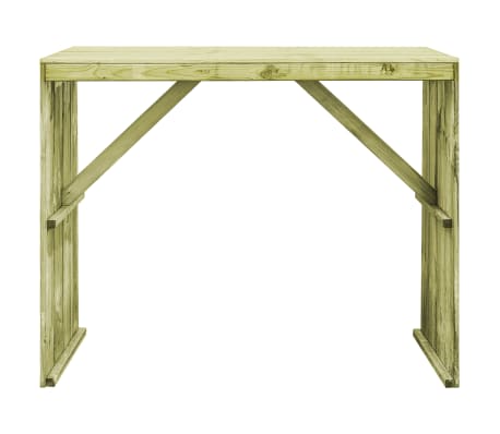 vidaXL Barový stůl 130 x 60 x 110 cm impregnovaná borovice
