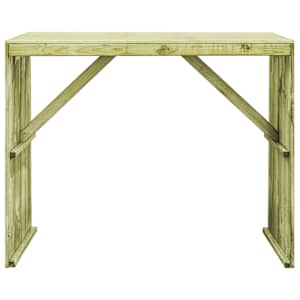 vidaXL Mesa de bar 130x60x110 cm pinho impregnado