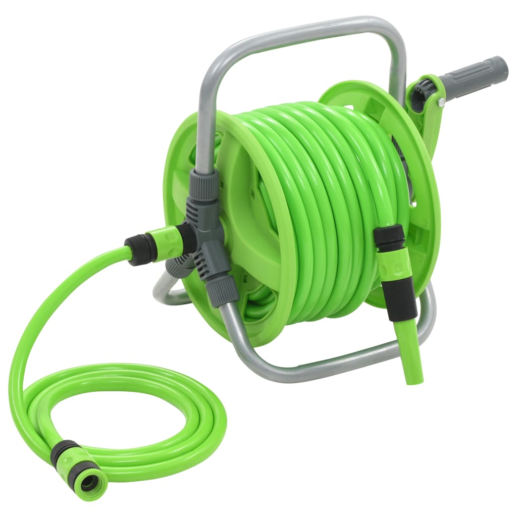 vidaXL Automatic Retractable Water Hose Reel Wall Mounted 30+2 M