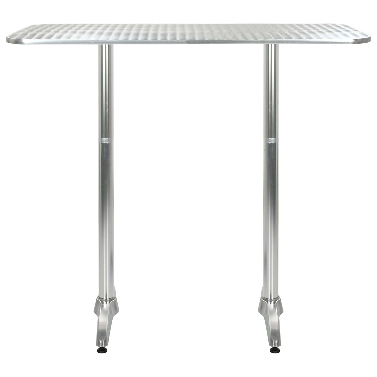 vidaXL Tafel Zilver Aluminium en Plastic