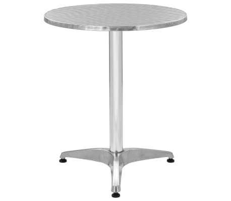 vidaXL 3-tlg. Bistro-Set Aluminium Silbern