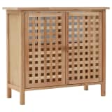 vidaXL Sink Cabinet Solid Walnut Wood 25.9"x11.4"x24"