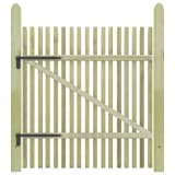 vidaXL Picket Garden Gate FSC Impregnated Pinewood 100x125 cm