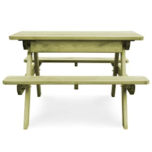 Dětský piknikový stůl a lavice 90x90x58cm impregnovaná borovice - obrázek 2