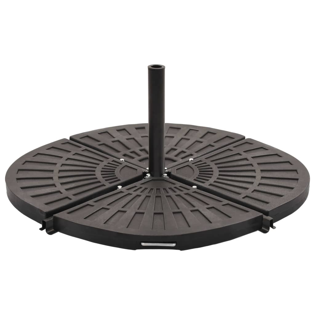 

vidaXL Umbrella Weight Plate Black Fan-shaped 44.1 lbs
