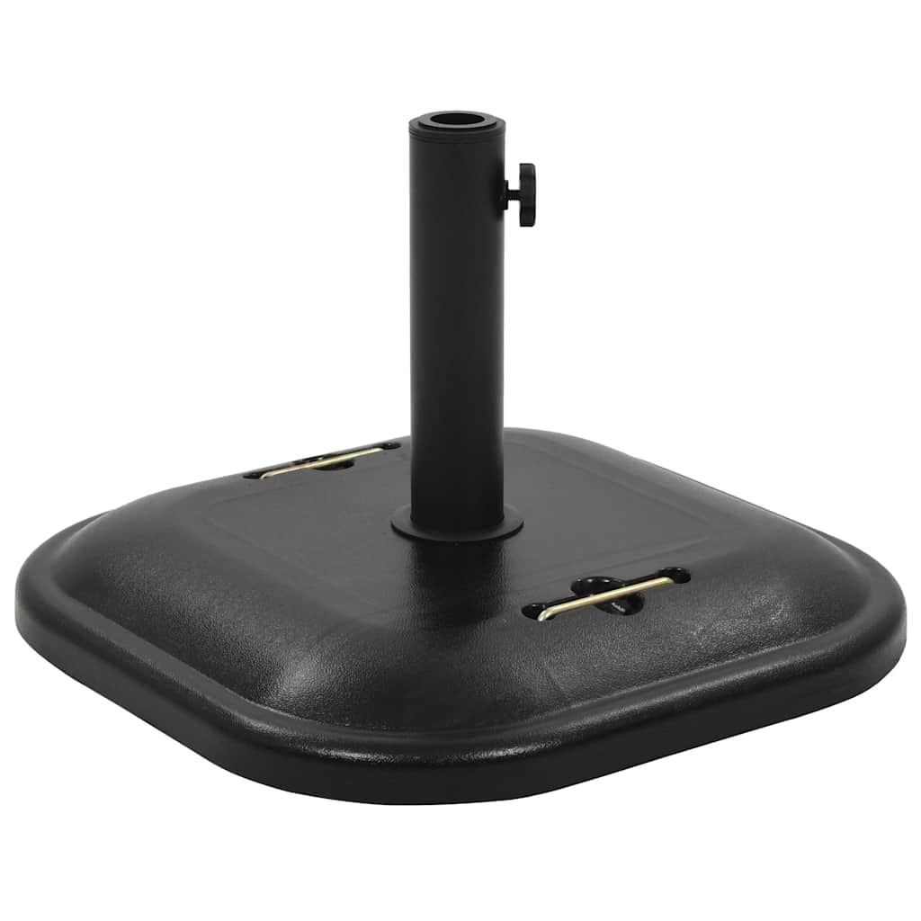 Base per Parasole in Cemento Nera Quadrata 25 kg