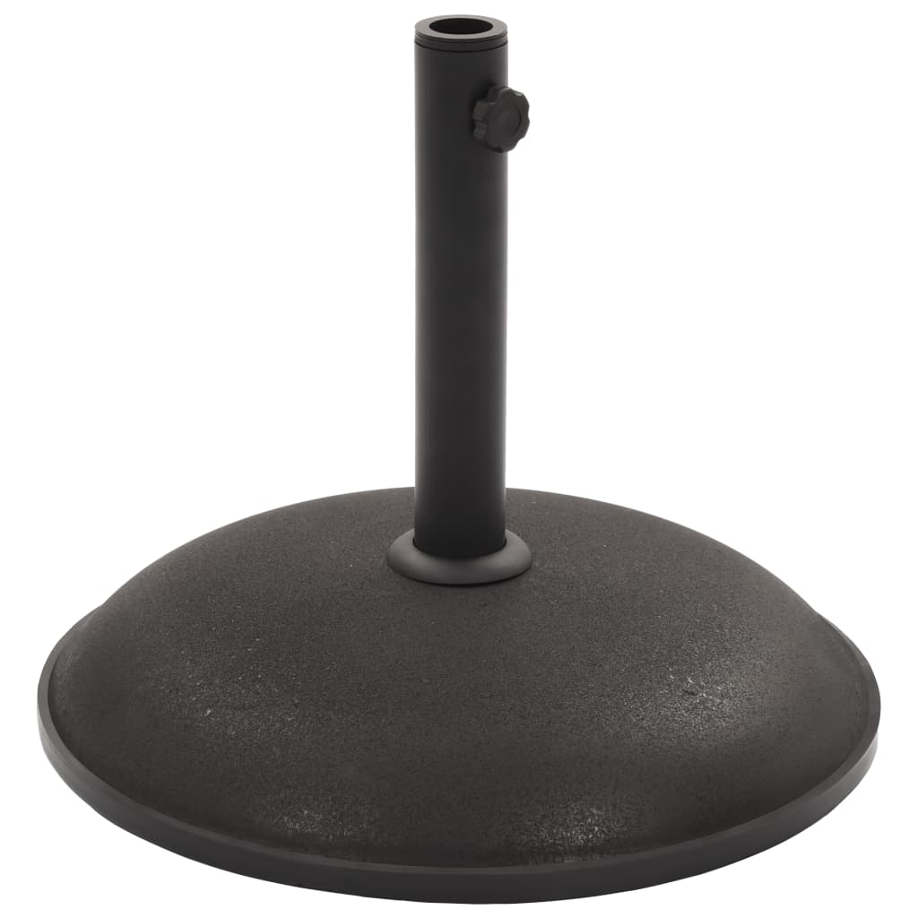 vidaXL Suport umbrelă de soare, negru, beton, rotund, 20 kg imagine vidaxl.ro