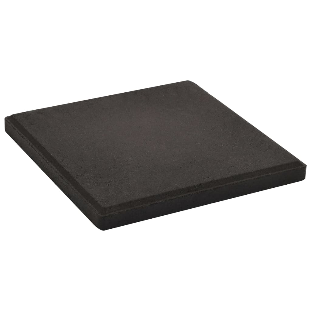 vidaXL Sonnenschirm-Gewichtsplatte Schwarz Beton Quadratisch 12 kg