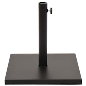 vidaXL Skėčio stovas, juodas, kvadratinis, 11kg