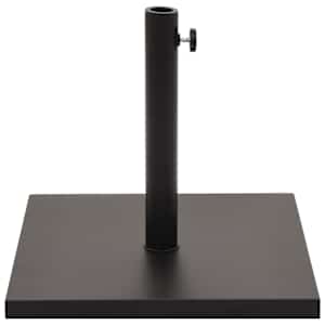 vidaXL Skėčio stovas, juodas, kvadratinis, 18kg