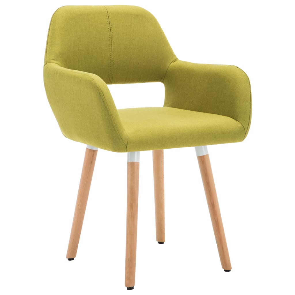 

vidaXL Eetkamerstoelen 4 st stof groen