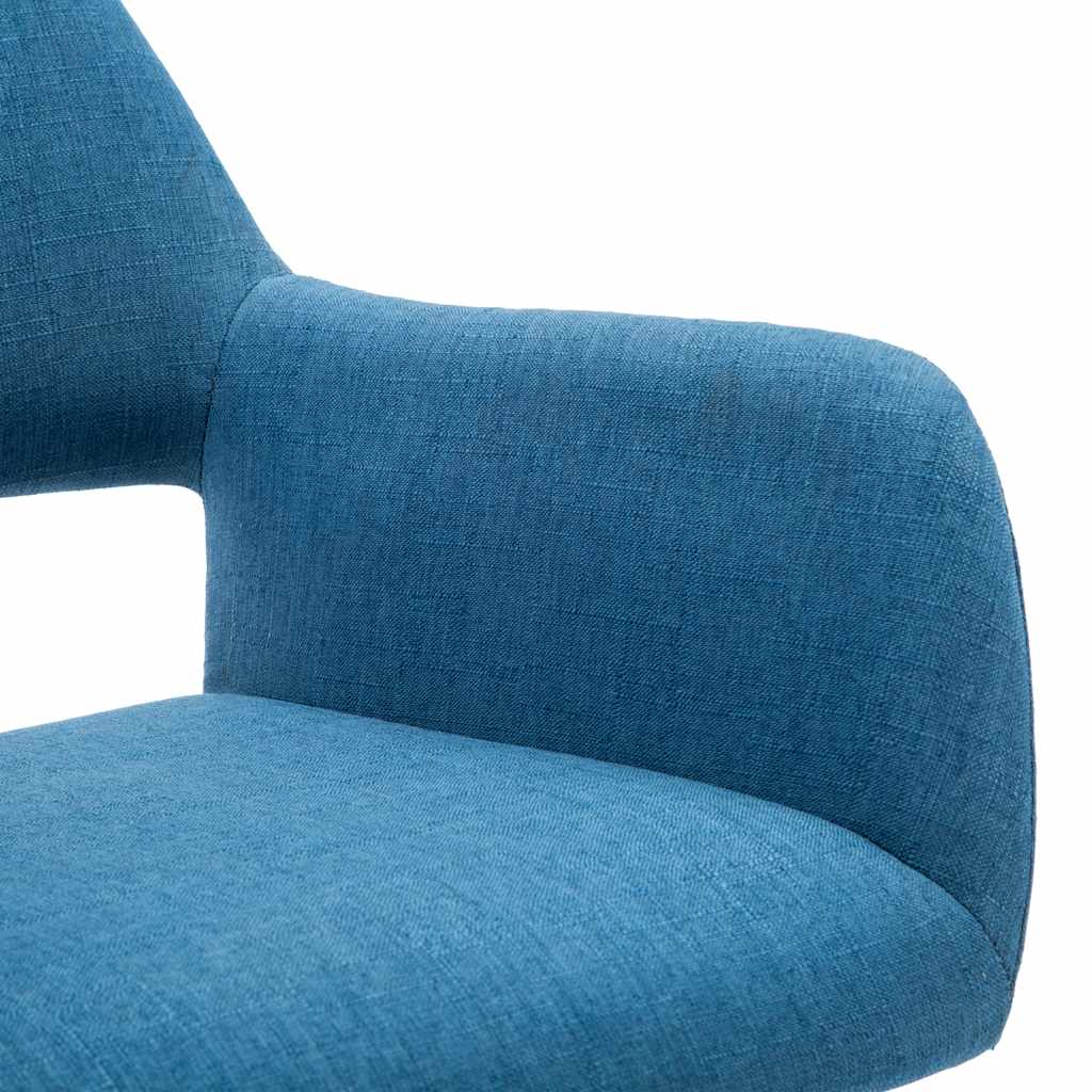Jídelní židle 4 ks modré textil - obrázek 6