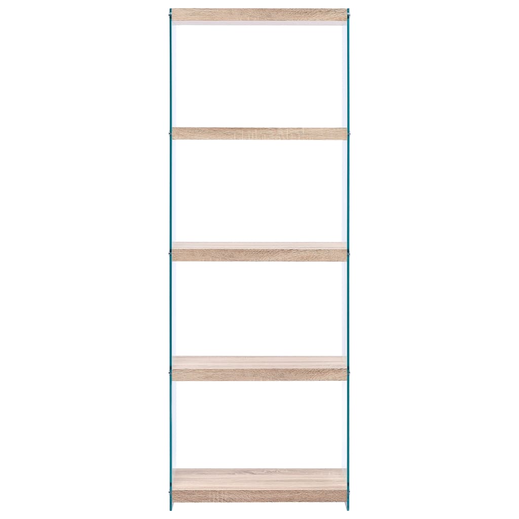 

vidaXL Boekenkast met 5 schappen 60x29x167 cm MDF eikenkleur