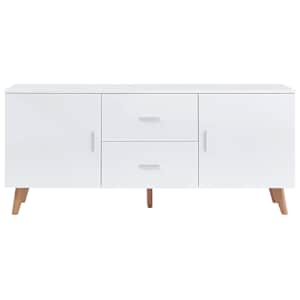 vidaXL Μπουφές Λευκός 160 x 40 x 70 εκ. από MDF