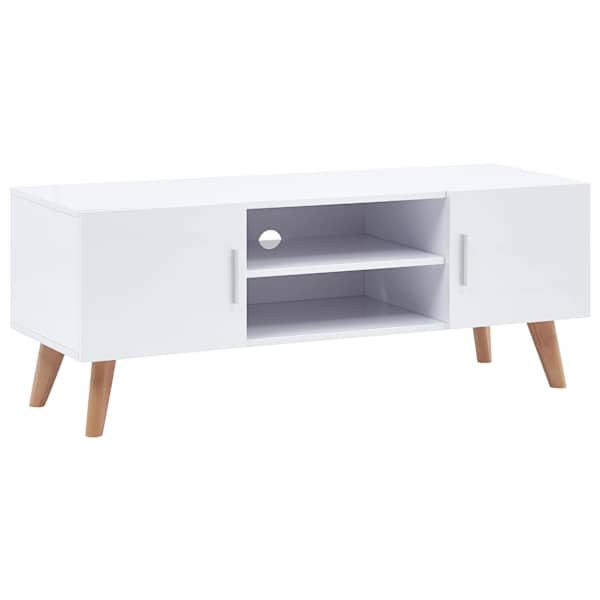 vidaXL telerikapp, valge, 120 x 40 x 46 cm, MDF