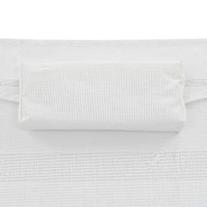 Zahradní lehátka 2 ks se stolkem polyratan a textilen černá - obrázek 8
